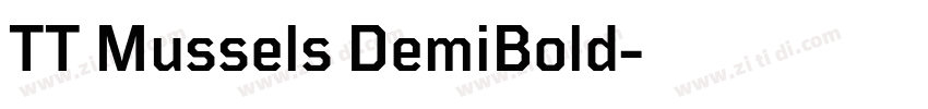 TT Mussels DemiBold字体转换 TT Mussels DemiBold字体转换